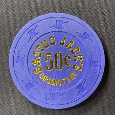 Cactus Jack's Carson City Nevada 50 cent casino chip obsolete fractional Mfrac picture