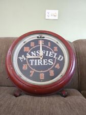 Vintage 1942 Mansfield Tires Dealership Clock picture