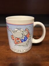 Vintage 1988 Hallmark GOP Republican Political Party Coffee Mug Go go go GOP picture