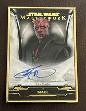 2019 Topps Star Wars Masterwork Ray Park Gold Frame Autograph 1/1 Auto Maul READ picture