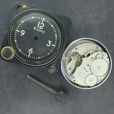 Vintage Bulova W-535 Mechanical Wind Aircraft Clock 21AE for Parts WW2 Military picture