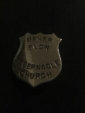 1900’s Antique  pectoral USHER BADGE ENON TABERNACLE CHURCH African American picture