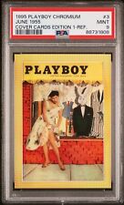 1995 Playboy Chromium 3 June 1955 Cover Cards PSA Graded picture