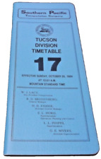 OCTOBER 1984 SOUTHERN PACIFIC TUCSON DIVISION EMPLOYEE TIMETABLE #17 picture