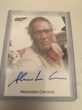 Full bleed Alessandro James Bond autograph trading card Rittenhouse picture