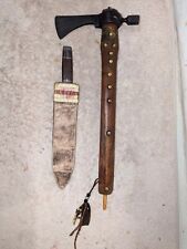  American Indian Hunting, Scalping Trade Knife With A Deer Hide Sheath  picture