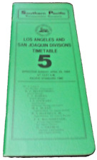 1984 SOUTHERN PACIFIC LOS ANGELES SAN JOAQUIN DIVISION EMPLOYEE TIMETABLE #5 picture