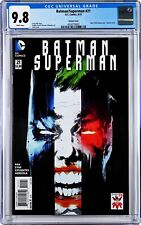 Batman/Superman #21 CGC 9.8 (Aug 2015, DC) Joker 75th Anniversary Variant Cover picture