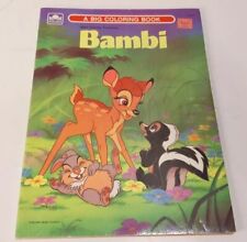 Vintage 1986 BAMBI Golden Coloring Book UNUSED NOS 1138-46 Disney NEW UNUSED picture