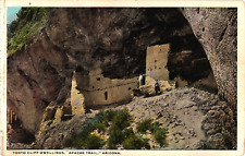 Tonto Cliff Dwellings APACHE TRAIL Globe Phoenix Arizona Postcard picture