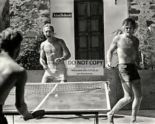 PAUL NEWMAN ROBERT REDFORD PLAY PING PONG IN DURANGO MEXICO  8X10 PHOTO (BB-973) picture