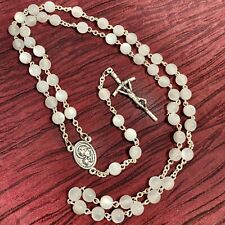 JOHN PAUL II  MADONNA CZESTOCHOWA  ROSARY mother of pearl made in POLAND 18
