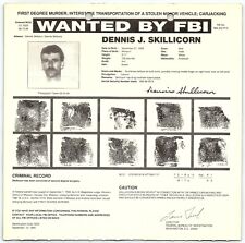1994 FBI WANTED POSTER DENNIS J SKILLICORN MURDERER DEATH ROW EXECUTED '09 Z4980 picture