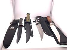 Lot Of 4 New Bowie Knife Knives 12” Frost Sharps Cutlery Rough Rider + Sheaths picture