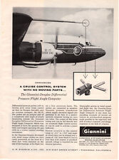 Giannini Airborne Systems Cruise Control Planes 1956 Vintage Print Ad Original picture