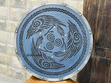 Eivor Valhalla Raven Authentic Battleworn Shield | Norse Mythology Valhalla Gift picture