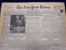 1948 NOV 8 NEW YORK TIMES NEWSPAPER - LONG LOST BOSWELL PAPERS FOUND - NT 13 picture