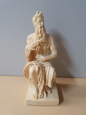 Vintage A. Santini MOSE Michelangelo’s Horns of Moses Marble Figure Sculpture picture
