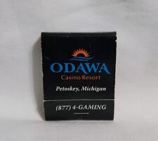 Vintage Odawa Casino Resort Hotel Matchbook Petoskey Michigan Advertising Full picture