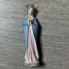Vintage Porcelain Madonna Mother Mary Figure Crown of Stars 7.5