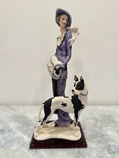 Giuseppe Armani Lady with Great Dane Figurine Limited Edition 18
