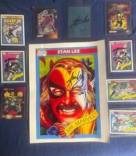 Stan Lee Autographed Collection 9 Autographerd Marvel cards picture