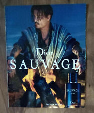 Johnny Depp for Dior Sauvage Cologne 2019 Print Ad and Scent - Great to Frame picture
