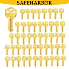 NEW 50 PACK KW1 KEY BLANKS  FOR LOCKSMITH FITS KWIKSET SOLID BRASS KEY BLANKS picture
