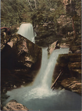 England. Lynton & Lynmouth. Glen Lyn. The Upper Falls. Vintage Photochrome by  picture
