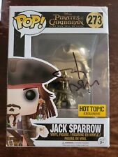 Johnny Depp Funko Pop #273 Jack Sparrow Hot Topic Bronze Autographed Signed  picture