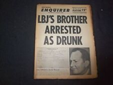 1966 SEP 11 NATIONAL ENQUIRER NEWSPAPER - LBJ'S BROTHER DRUNK, ARRESTED- NP 7422 picture