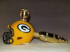 GREEN BAY PACKERS FOOTBALL HELMET SMOKING PIPE LARGE STRAIGHT DESIGN picture