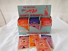 VINTAGE 1960'S JOLLY AID STORE COUNTER DISPLAY WITH 50 PACKS 5 CENT JOLLY AID    picture