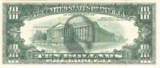 Paper Money Error - $10 Offset Face on Back - Paper Money Errors picture