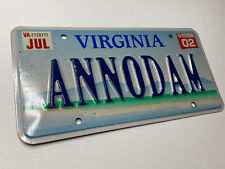 Virginia 2002 Vanity License Plate ANNODAM (MADONNA backward) Celebrity Pop Icon picture