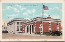 Vintage 1920s ARKANSAS CITY, Kansas Postcard 