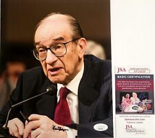 Alan Greenspan Signed 8x10 Federal Reserve Chairman Autograph JSA picture