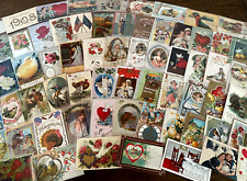 Big Lot of 100~Holidays Greetings Postcards~Xmas~Easter~Valentines~in sleeves~ picture
