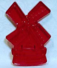 Vintage HRM Design Red Cookie Cutter - Windmill Dutch Cookie Spring Speculaas  picture