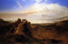 Dream-art Oil painting John-Martin-The-Eve-of-the-Deluge nice landscape portrait picture