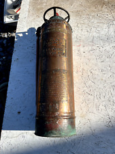 VTG Copper & Brass Fire Extinguisher O.J. Childs Utica, NY 2.5 Gallons Canister picture