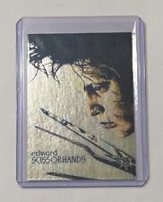 Edward Scissorhands Platinum Plated Artist Signed Johnny Depp Trading Card 1/1 picture