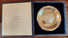 Richard Nixon Official Presidential Inaugural Plate Sterling Silver 1973 picture