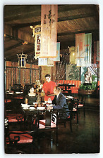 1963 DALLAS TX SHERATON-DALLAS HOTEL PORTS O'CALL RESTAURANT POSTCARD P3556 picture