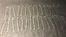 LOT OF 30 ANTIQUE VINTAGE GLASS CHANDELIER LAMP 5 INCH PRISMS TRIANGLE RECTANGLE picture