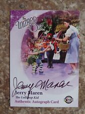 Authentic Signed Autographed Wizard Of Oz Card JM2 Jerry Maren Lollipop Kid COA picture