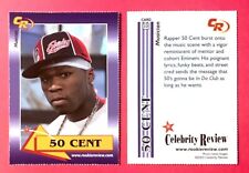 50 CENT - Musician / Rapper 2003 Celebrity Rookie Review Trading Card #10 picture