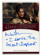 MIA SOTERIOU 2021 Rittenhouse Game of Thrones Inscription Auto Autograph Card S2 picture