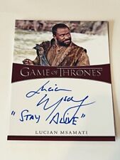 Salladhor Saan Game Throne Autograph Inscription Auto signature Lucian Msamati picture
