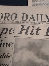 November 19 1943 Greensboro Daily News picture